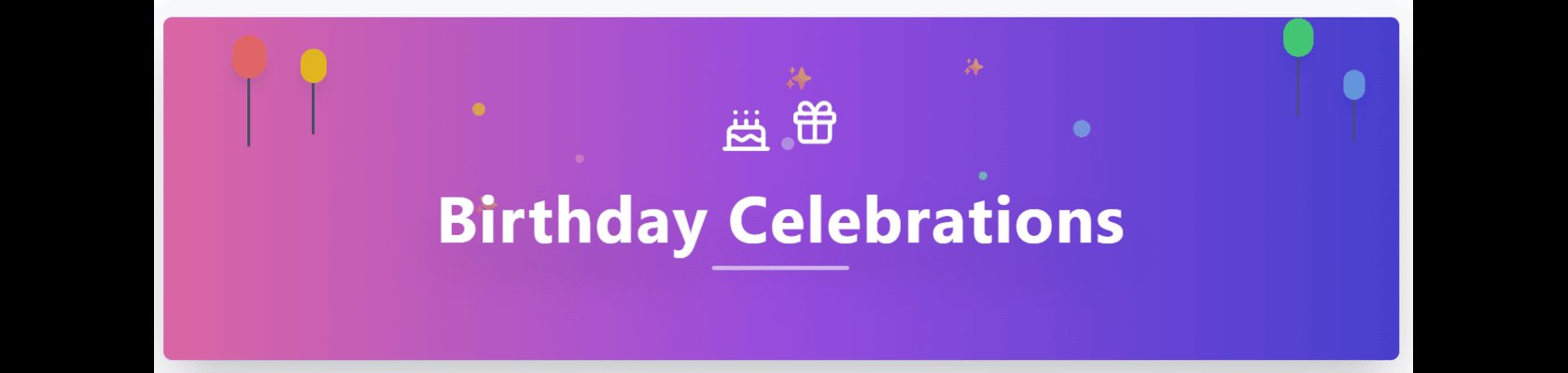 Birthday party celebration