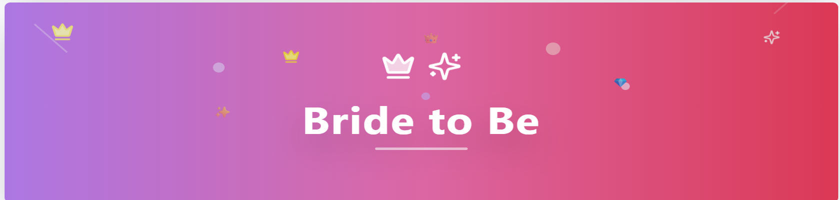 Bride to be decor setup