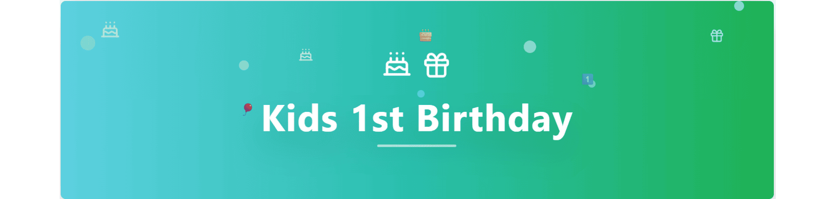 Kids / first birthday party