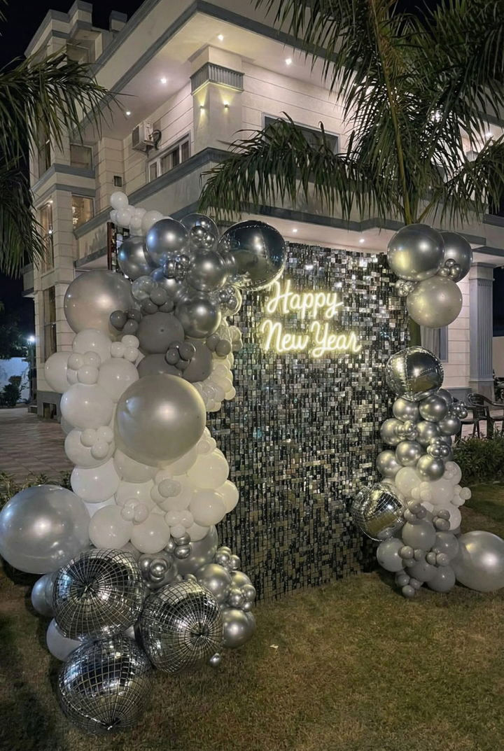 Mirrorball Midnight Gala New Year Party Setup