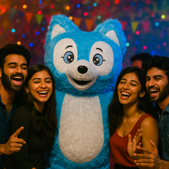 Surprise with Blue Fox
