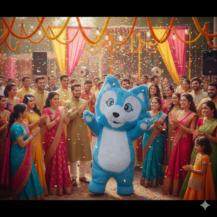 Surprise with Blue Fox