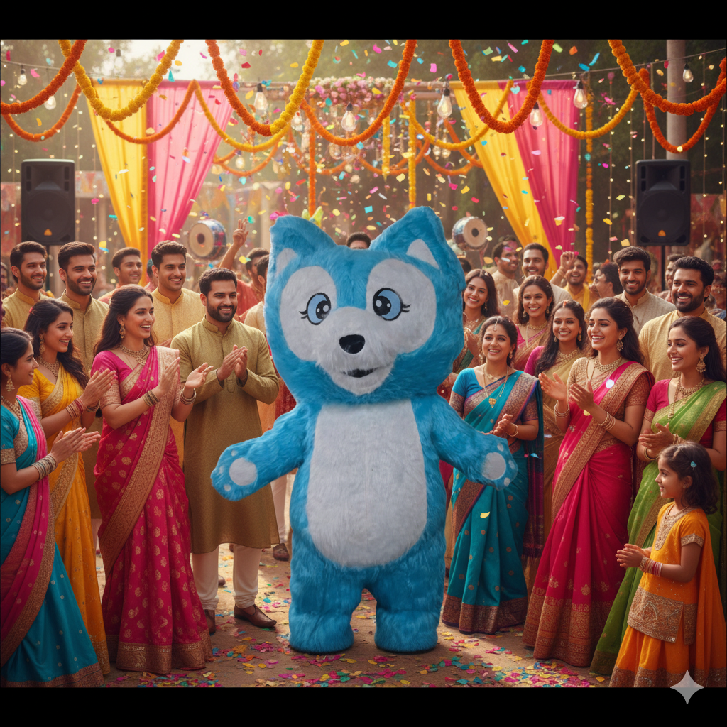 Surprise with Blue Fox