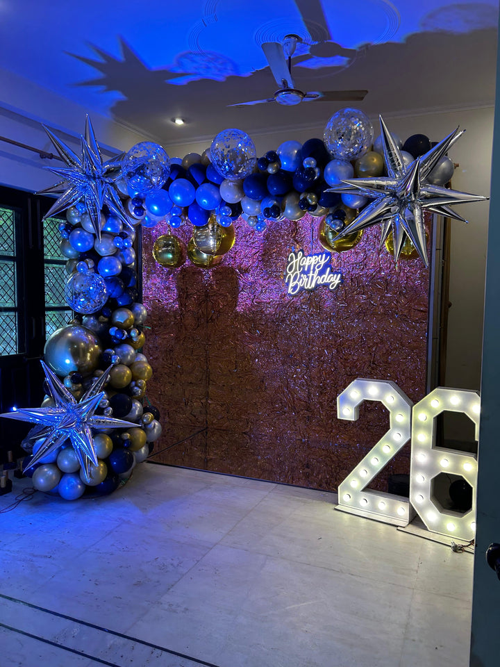 Sparkling birthday setup