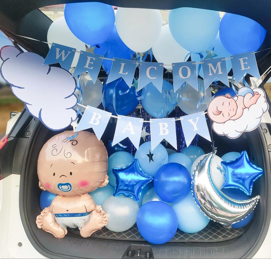 Baby welcome car theme décor