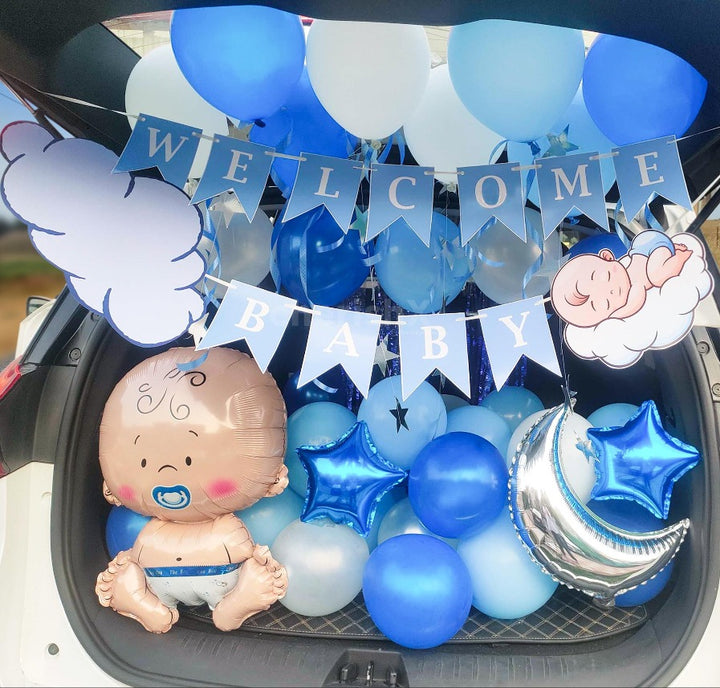 Baby welcome car theme décor