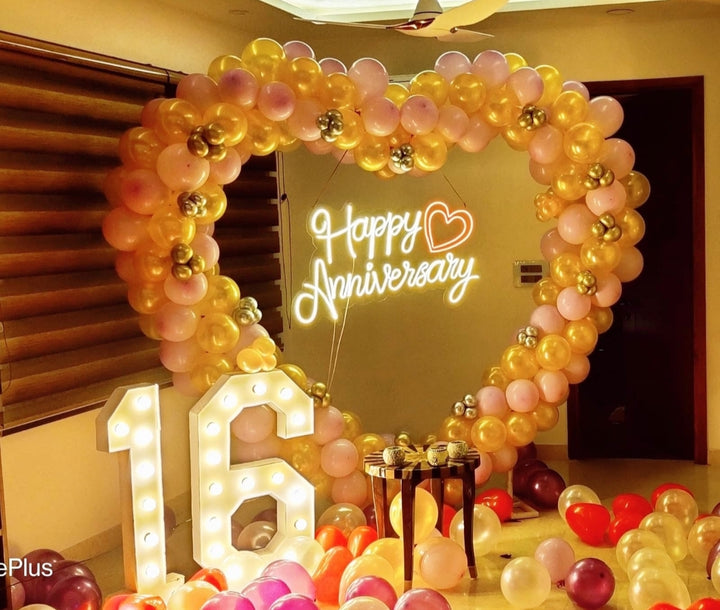 Anniversary Heart Arch