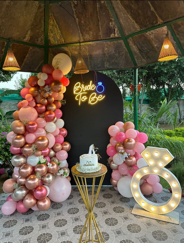 Bride to be backdrop