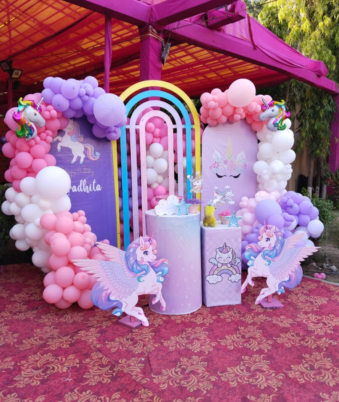 Unicorn theme backdrop