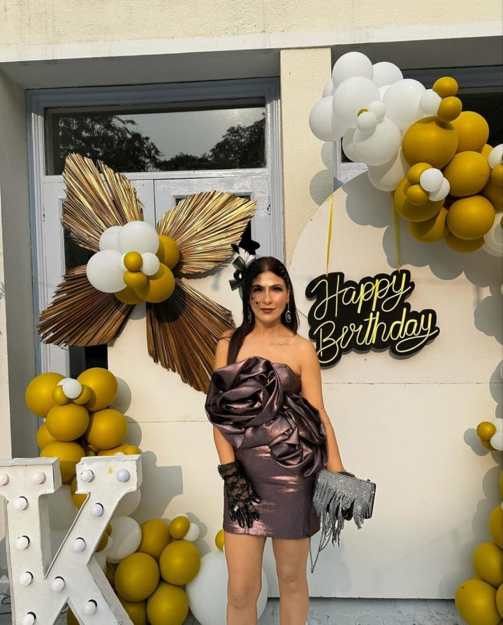Elegant birthday setup