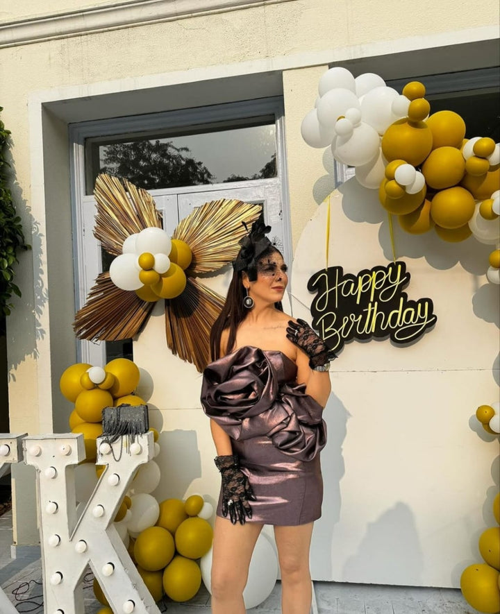 Elegant birthday setup