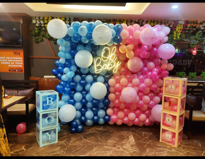 Baby shower backdrop