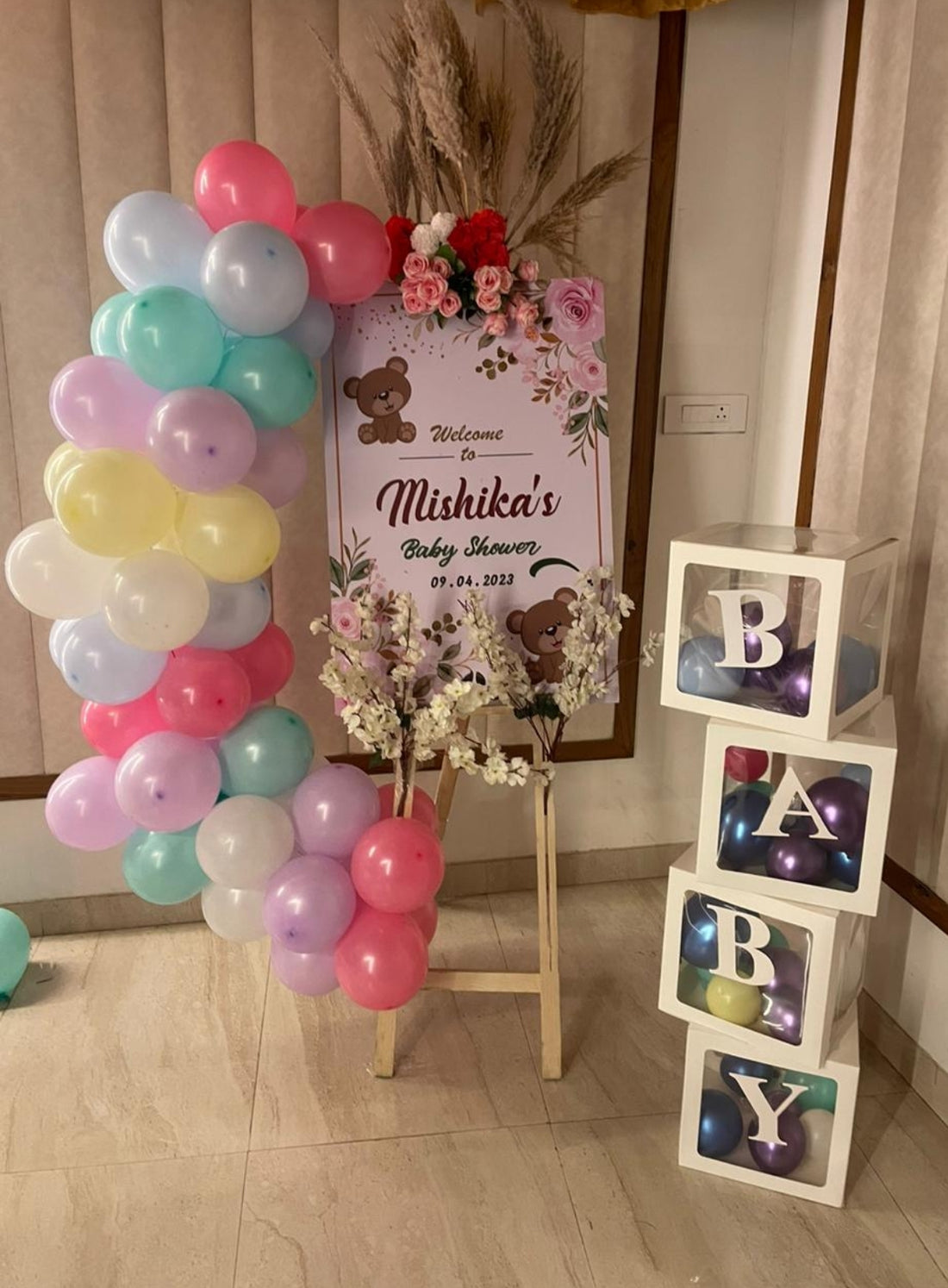 Complete Baby shower setup