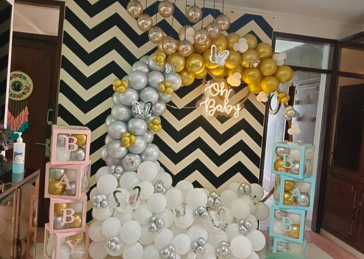 Baby shower /welcome baby round arch