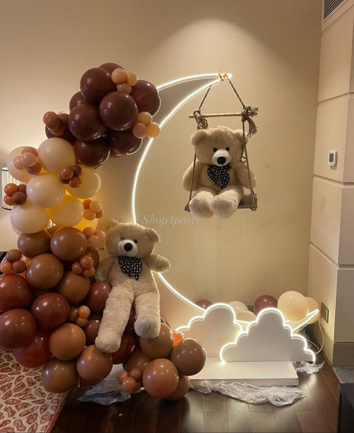 Moon baby shower décor
