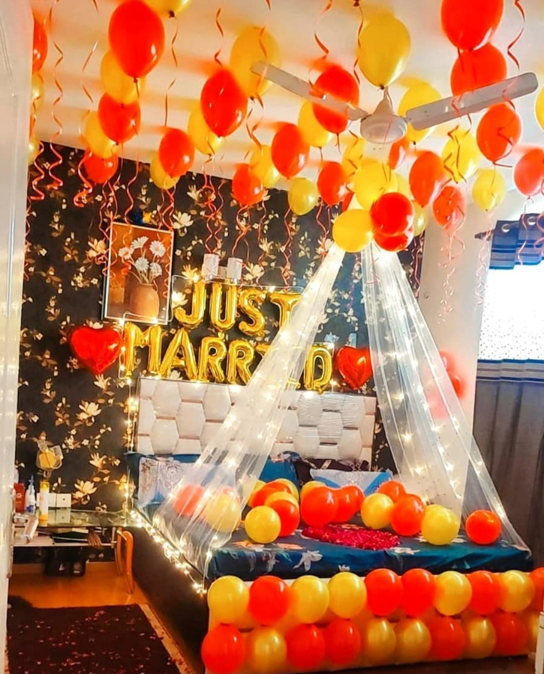 Just married canopy setup