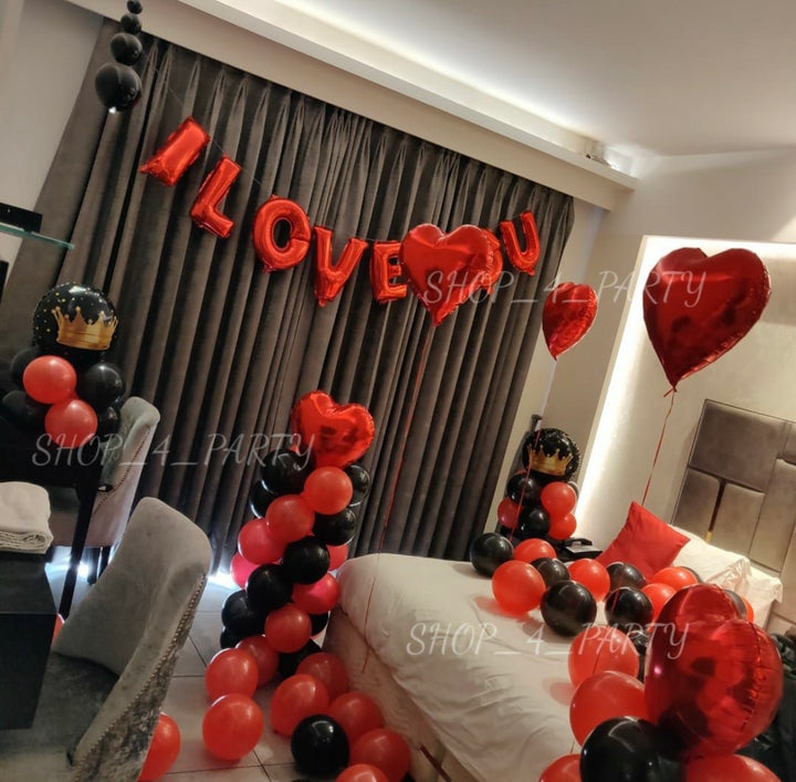 Romantic red theme love you
