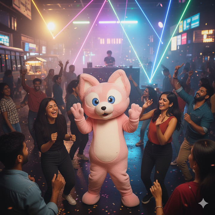 Surprise with Pink Fox