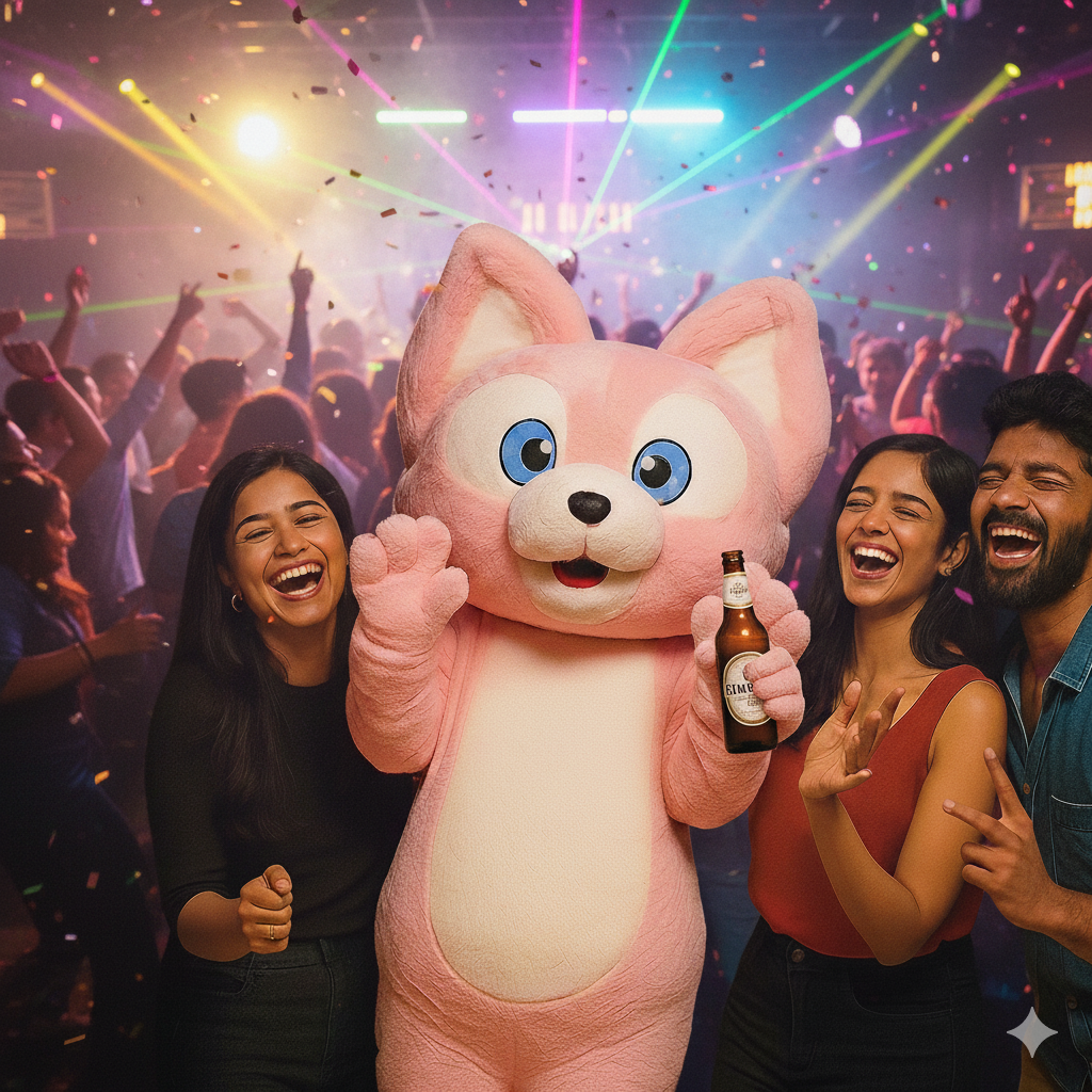 Surprise with Pink Fox