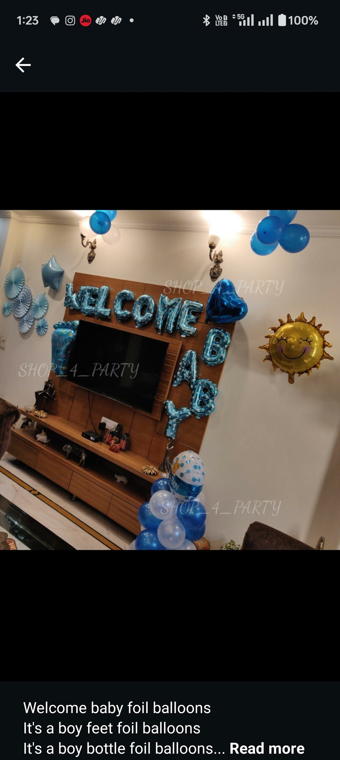Baby welcome décor