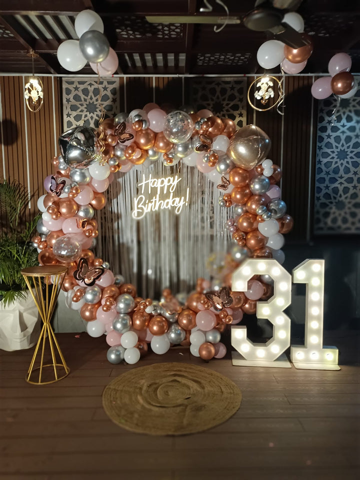 Rose Gold Birthday Radiance