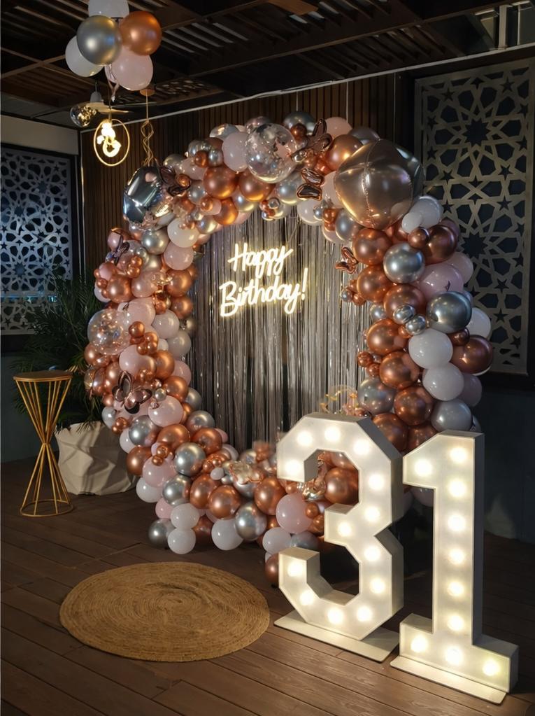 Rose Gold Birthday Radiance