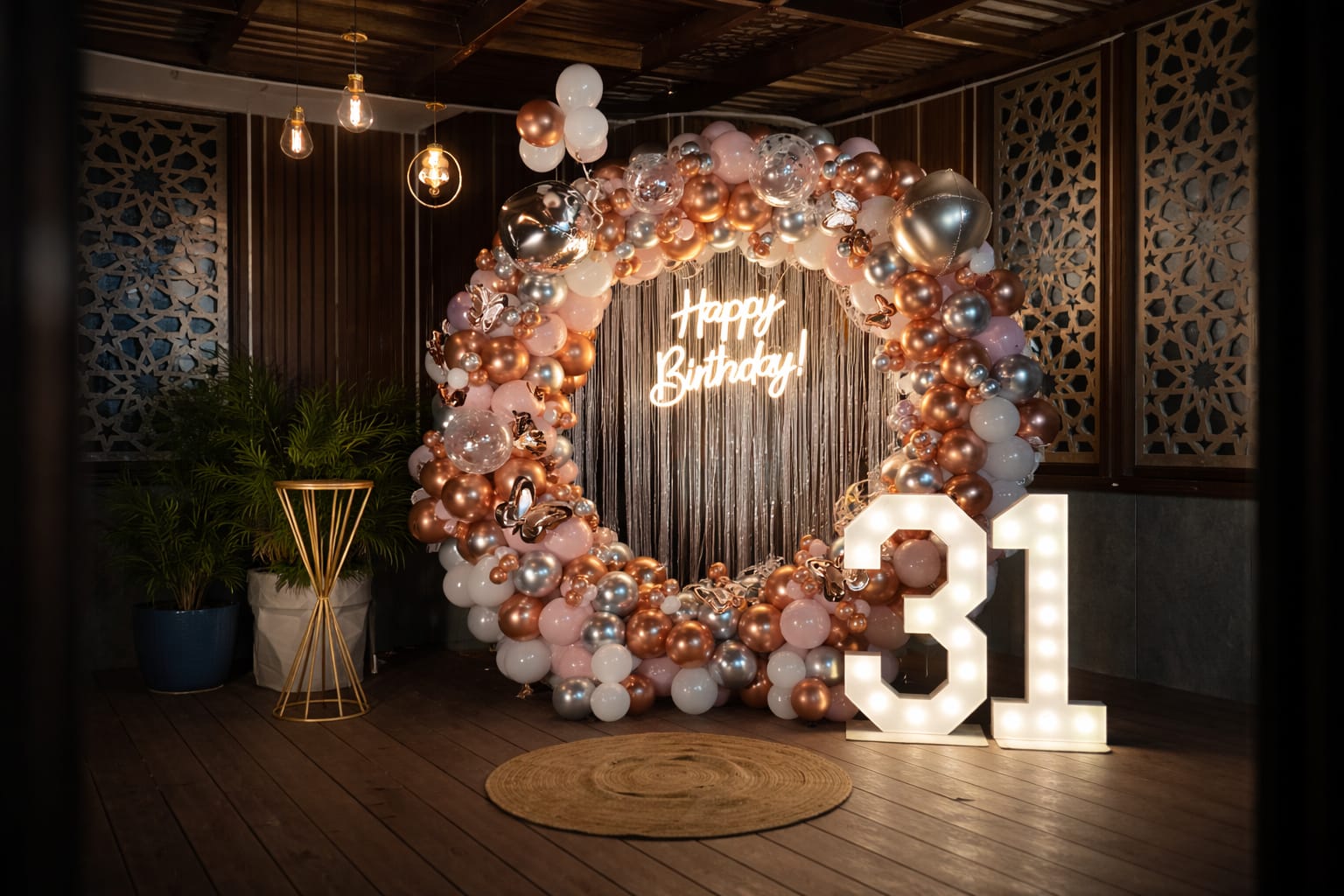 Rose Gold Birthday Radiance