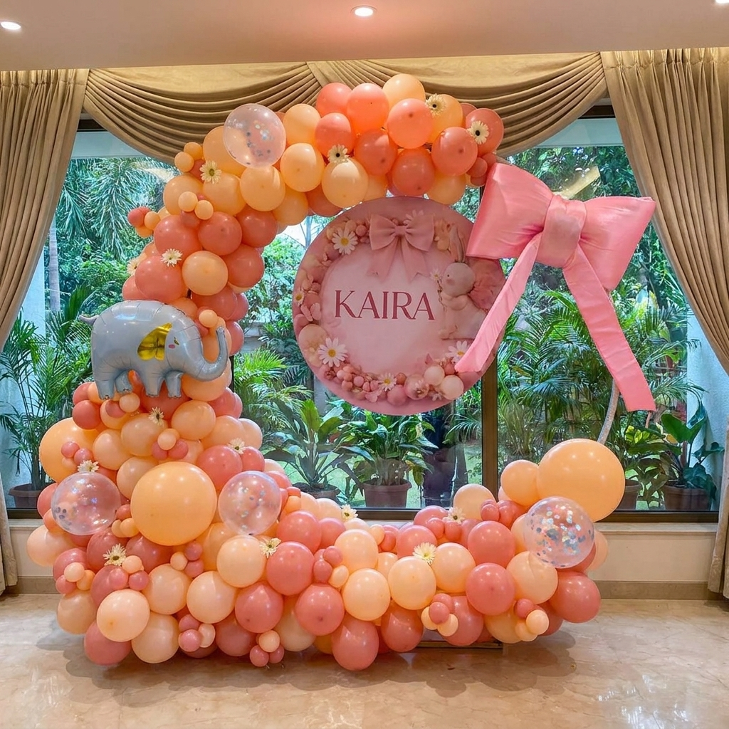 Pink Paradise Pastel  Balloon Ring