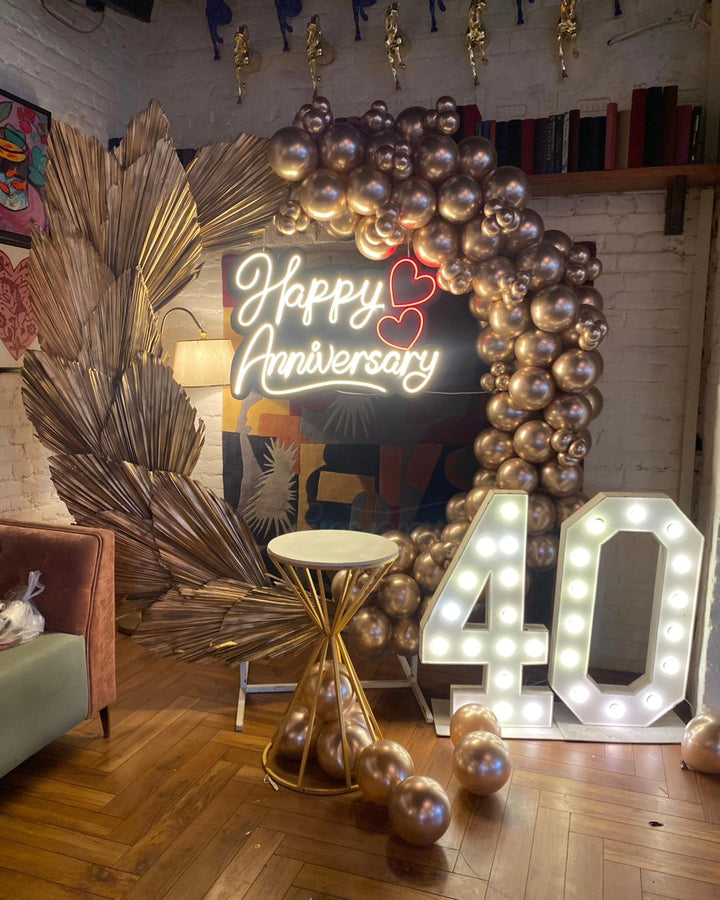 Perfect anniversary arch